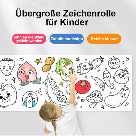 🔥GROSSER VERKAUF 49%🔥🔥Schneidbare Zeichenrolle für Kinder