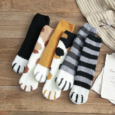 🔥GROSSER VERKAUF 36%🔥🔥Winter-Katze nette starke warme Boden-Socken🐾