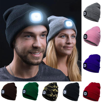 🔥GROSSER VERKAUF 49%🔥🔥Abziehbar LED Stirnlampe Beanie Mütze