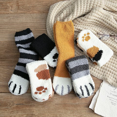 🔥GROSSER VERKAUF 36%🔥🔥Winter-Katze nette starke warme Boden-Socken🐾